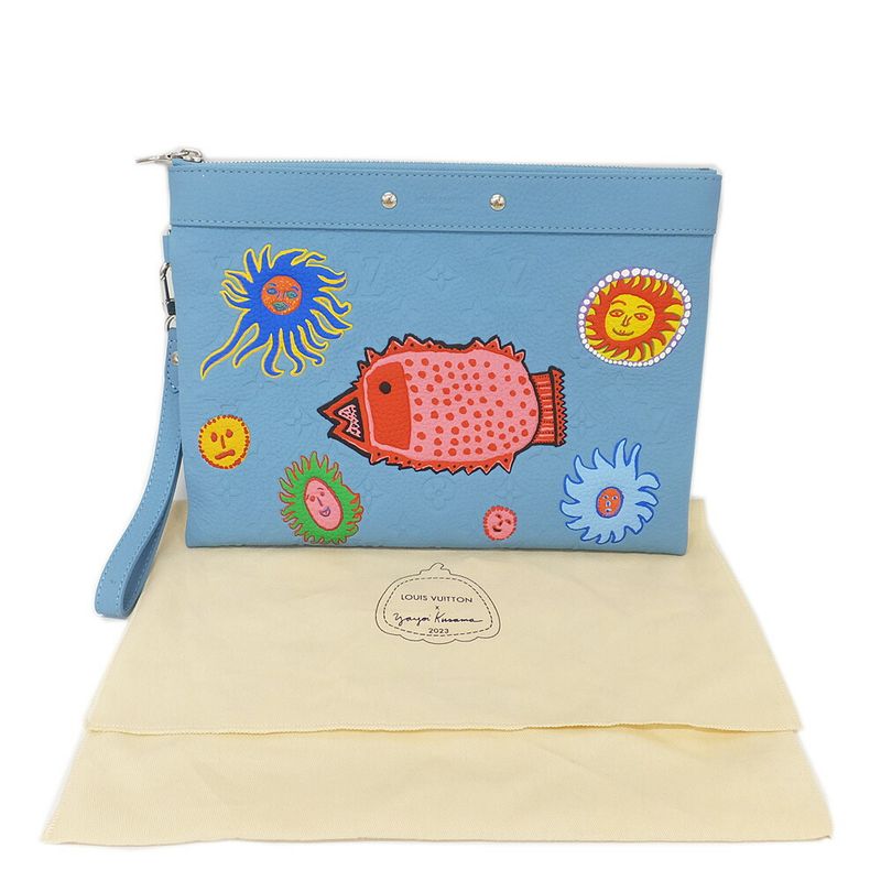 Louis Vuitton Clutch Bag Lv×yk Pochette To-go- My Eternal Soul Yayoi