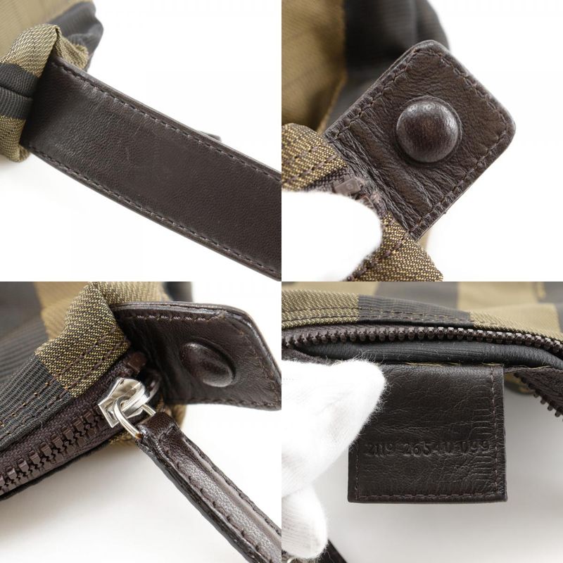 Fendi Pekan 2119 26540 099 Nylon Canvas Brown Women's Pouch