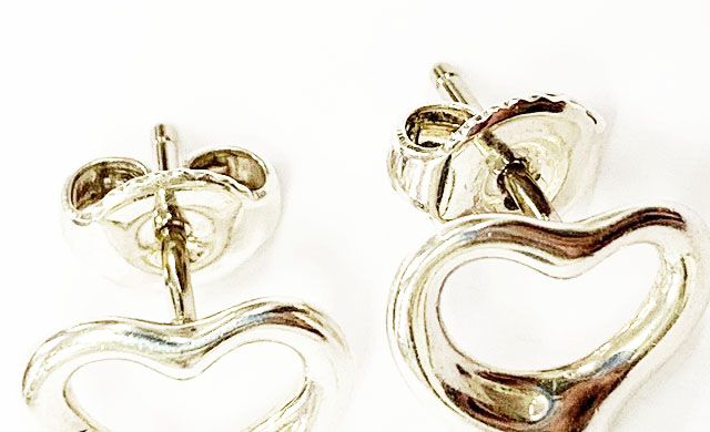 Tiffany & Co Tiffany & Co Open Heart Earrings Silver Aa 251212