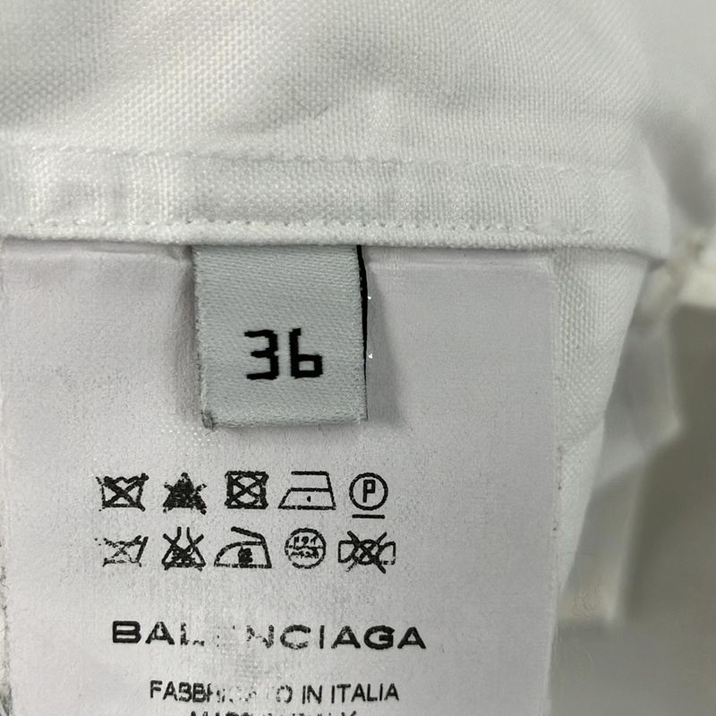 Balenciaga Sleeveless Shirt Blouse Size 36 S Women's - 373602tmb12 White