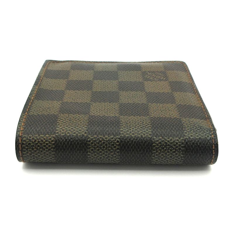 Louis Vuitton Bifold Wallet Damier Portefeuille Marco N61675 Ebene