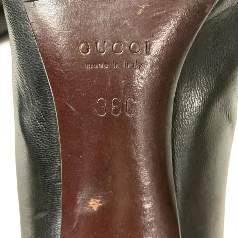 Gucci Booties 36c Women's - Black Outsole Reupholstered Leather