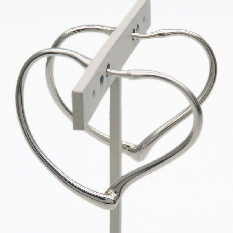 Tiffany & Co Earrings Open Heart Hoop Silver 925 Approx 5.6g Silver Elsa
