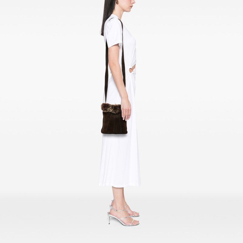 Hermes Sac Tudo Moco Shoulder Bag Crossbody Brown Nubuck Fur Ladies Hermes