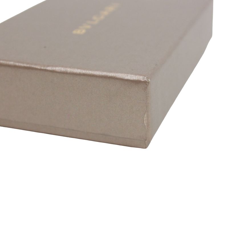 Bvlgari Leather Pink Card Case Gold