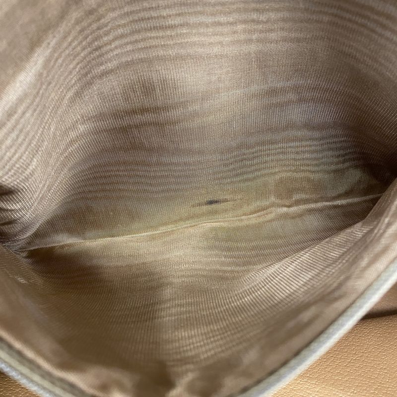 Celine Tote Bag Macadam PVC Brown Gold Hardware Women's