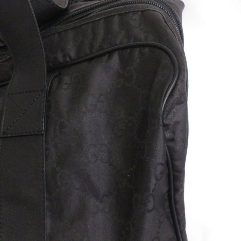 Gucci Boston Bag Nylon GG Pattern 112270 213317 Black Bag Aa