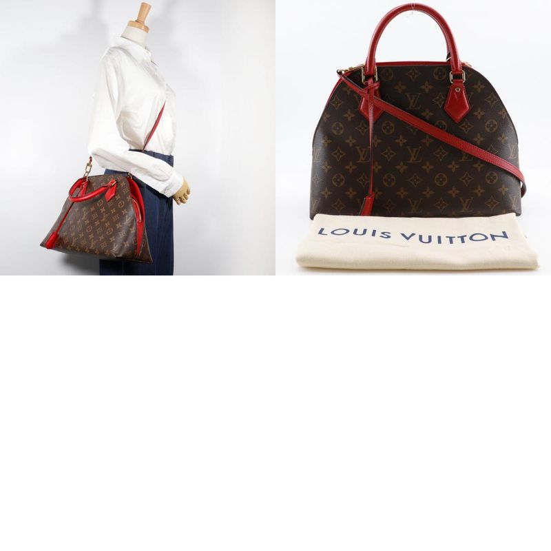 Louis Vuitton Alma Into Bag 2way Shoulder M41779 Monogram Canvas Rouge Brown