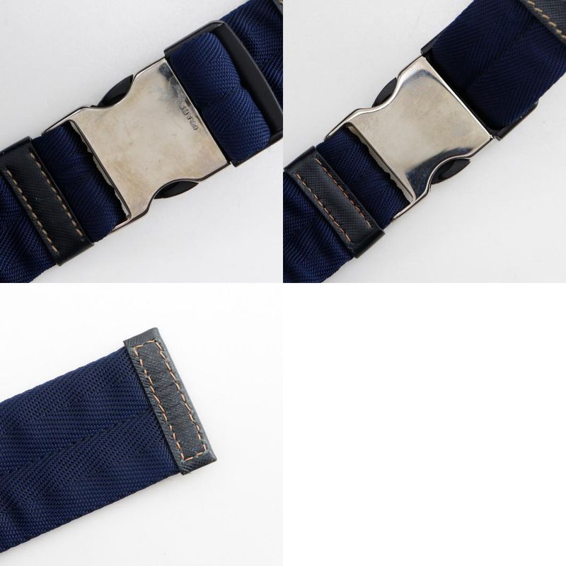 Prada Waist Pouch Body Bag Nylon Navy Unisex Waist Bag