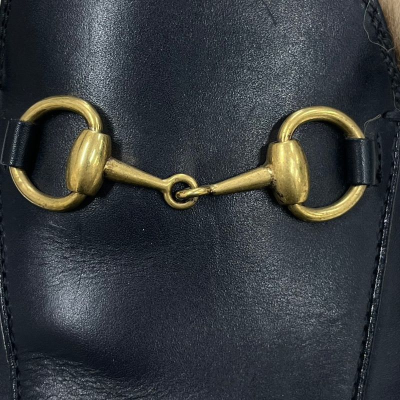 Gucci Princetown Horsebit Leather Loafers Black