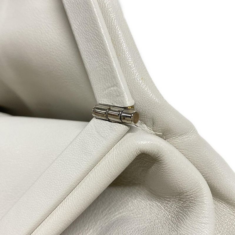 Bottega Veneta Clutch Bag - 622712 White Leather