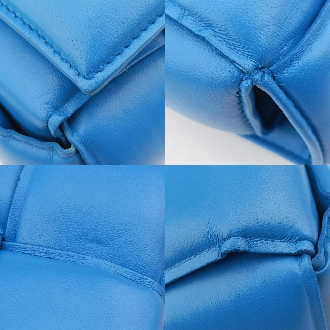 Bottega Venetathe Chain Cassette Blue Lambskin