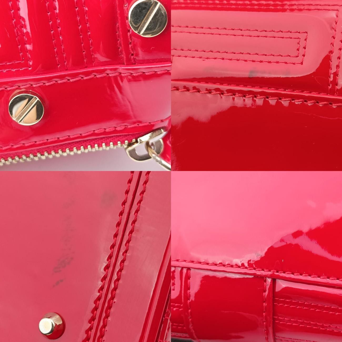 Versace Couture Snap Red Patent