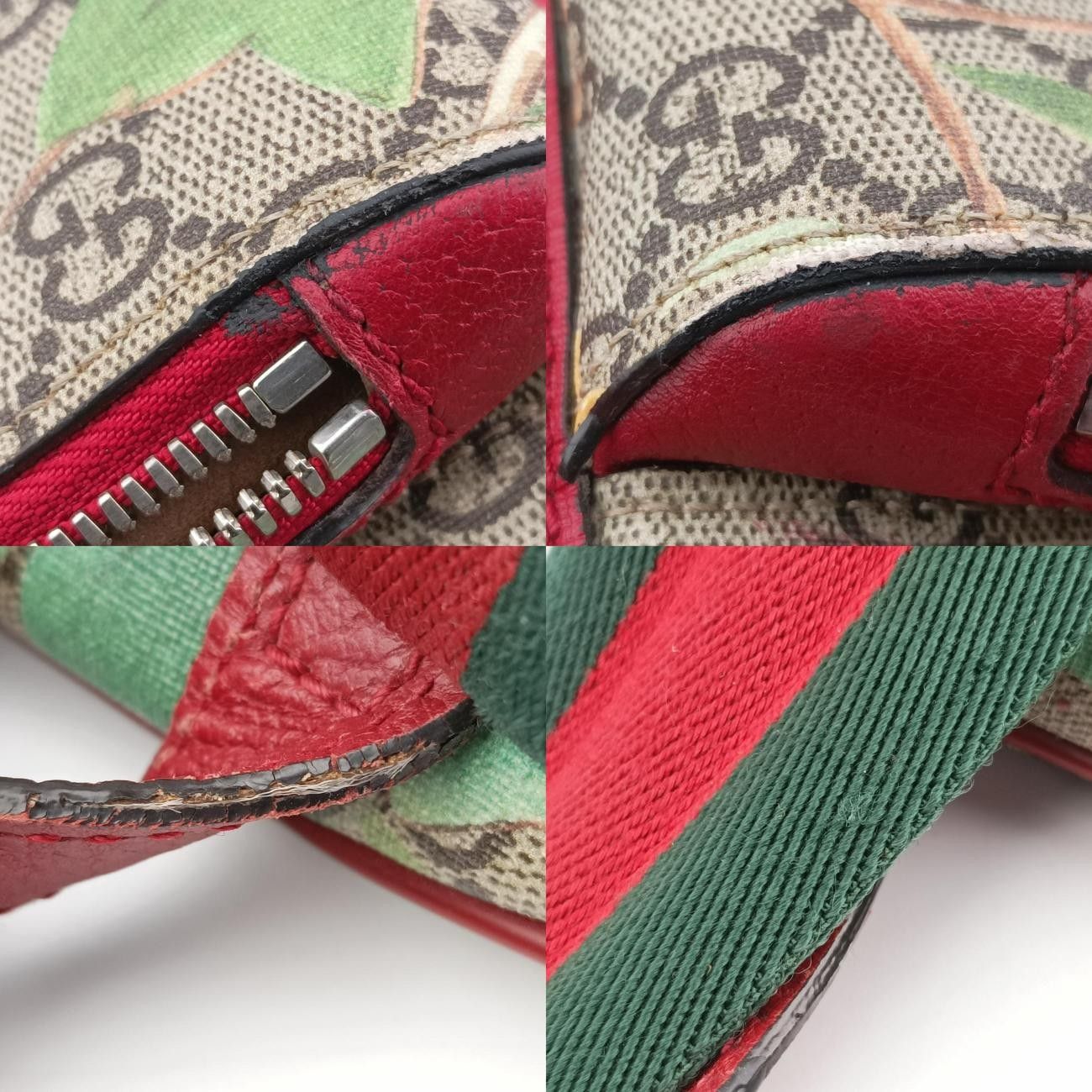 Gucci Gg Supreme Tian Beige X Multicolor Pvc Coated Canvas 427042