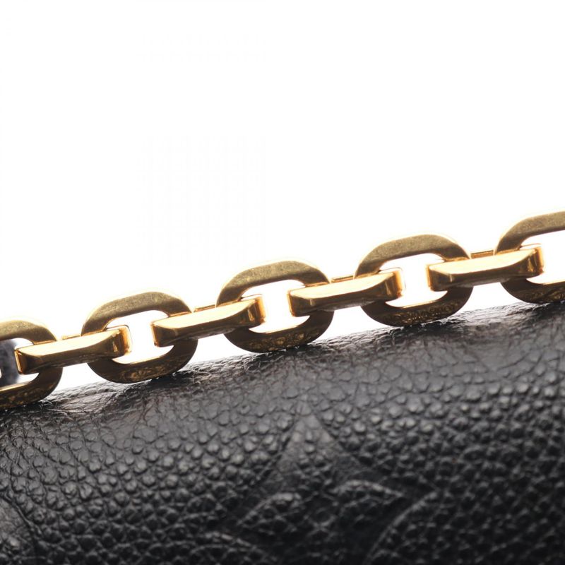 Louis Vuitton Shoulder Bag Malso Noir Black Leather