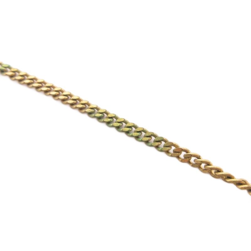 Christian Dior Necklace Pendant CD Logo Gold Color Accessories Aa