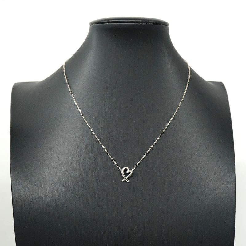 Tiffany & Co Necklace Loving Heart Silver 925 Women's