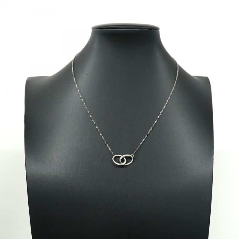 Tiffany & Co Necklace Double Hoop Silver 925 Women's
