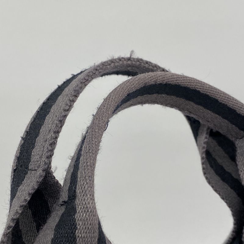 Hermes Tote Bag Fourre Tout MM Canvas Black Silver Hardware Ladies