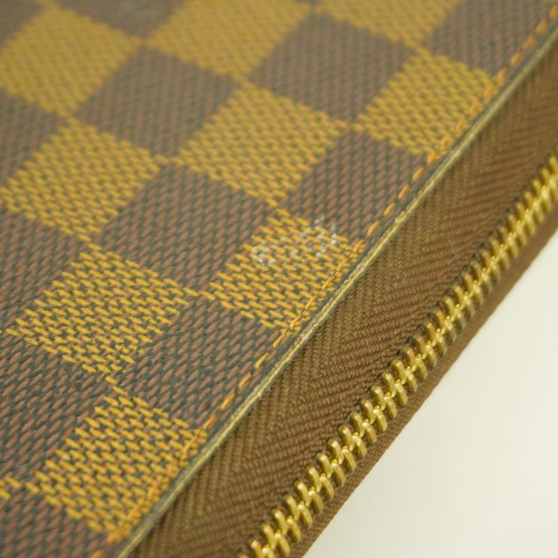 Louis Vuitton Long Wallet Damier Zippy Organizer N60003 Ebene Men's Women's