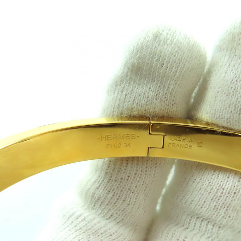 Hermes 2024 Mini Click Chaine D'ancre Grand Appara Bangle White Gold Box Storage