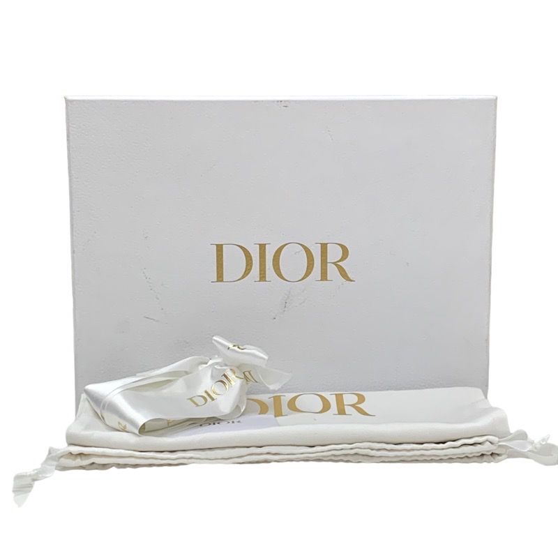 Christian DIOR Boots Short Boots Shoes Velor Shearling Navy Unused Shearling