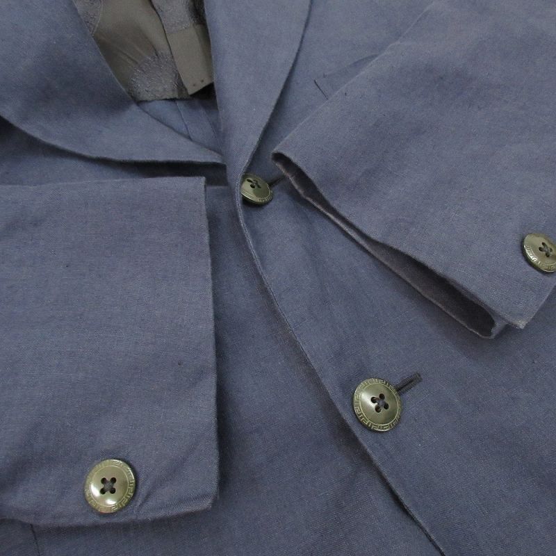 Gianni Versace Gianni Versace Tailored Jacket Unlined 3b Lining Medusa Embroider