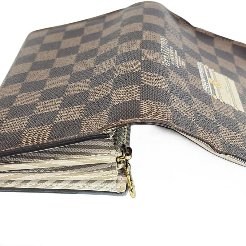 Louis Vuitton Long Wallet Damier Portefeuille Sarah N63179 Ebene