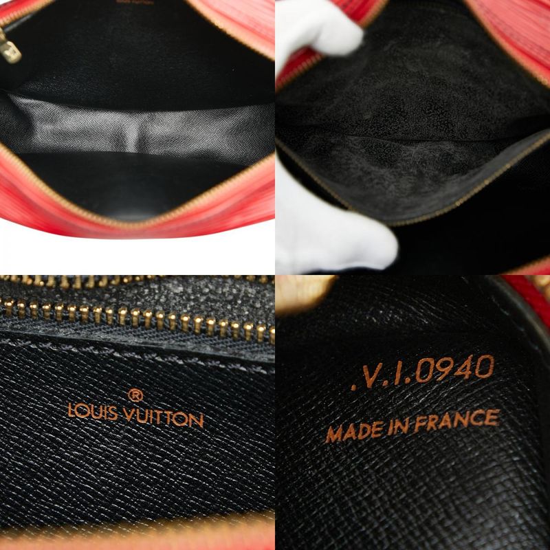 Louis Vuitton Epi Genefeuille Crossbody Shoulder Bag M52157 Castilian Red
