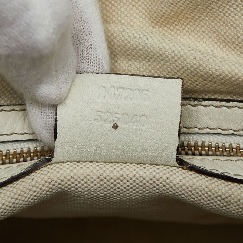 Gucci Sherry Line Mini Boston Bag Shoulder Bag 2WAY 247205 Beige Red Canvas