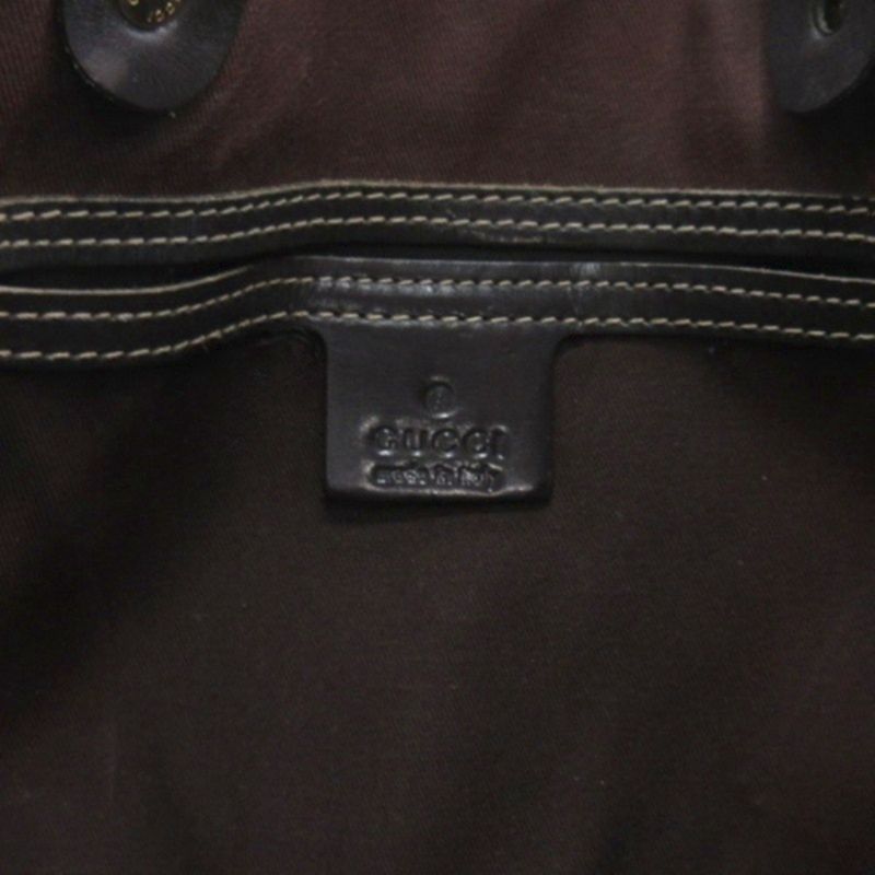 Gucci GG Supreme Tote Bag Hand 189896 Dark Brown