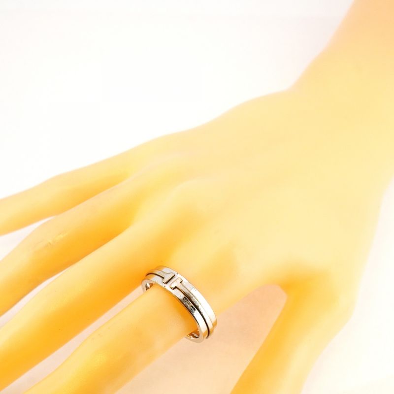 Tiffany & Co Ring T Narrow 18k White Gold White Gold No 20 Men's