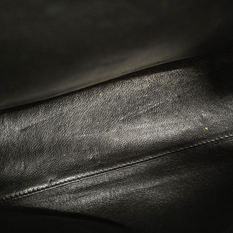 Chanel Handbag Matelasse Caviar Skin Black Gold Hardware Women's