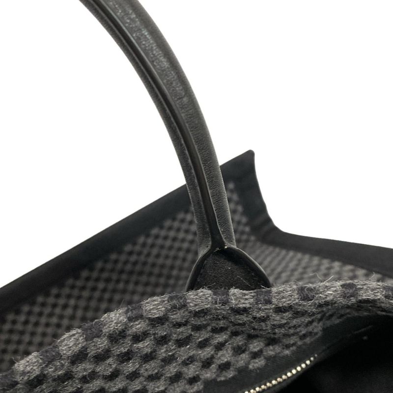 Saint Laurent Paris Tote Bag North South Rive Gauche 632539 Black X Dark Gray