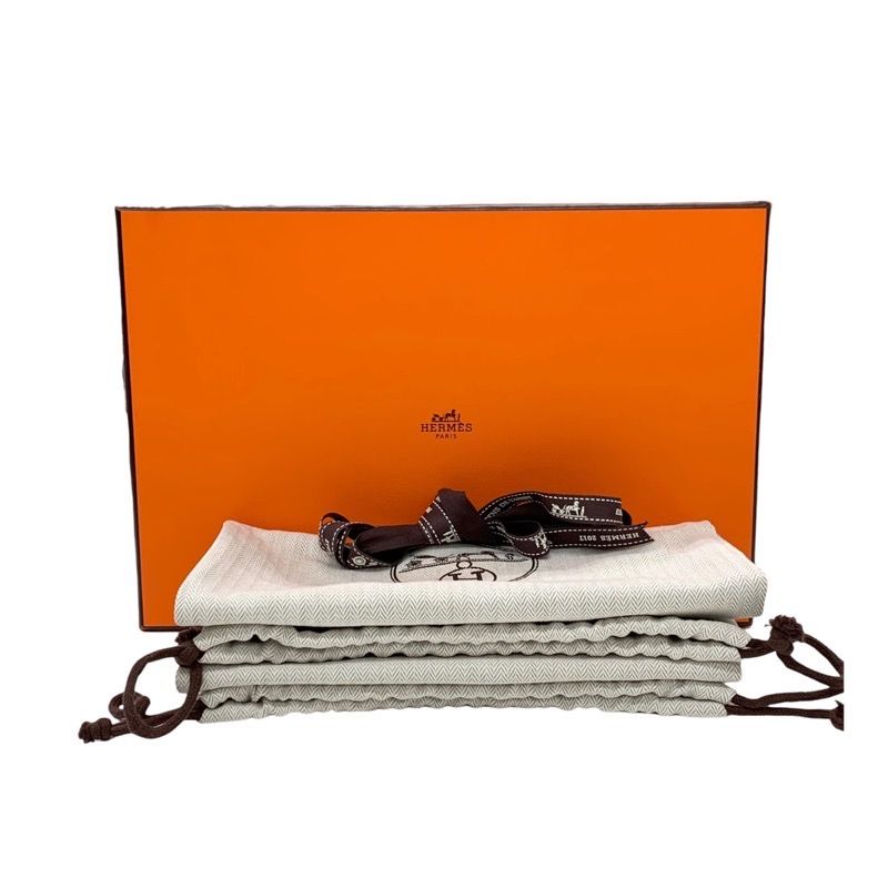 Hermes Legend Sandals Shoes Leather Black Unused Wedge Sole Ankle Strap