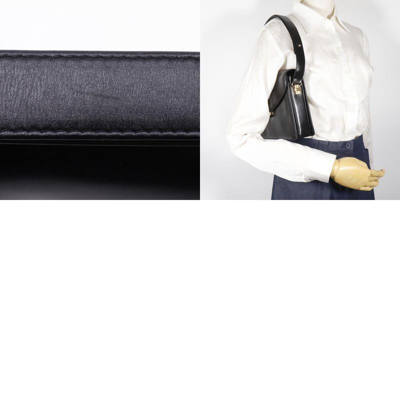 Gucci Vintage Calf Black Women's Shoulder Bag
