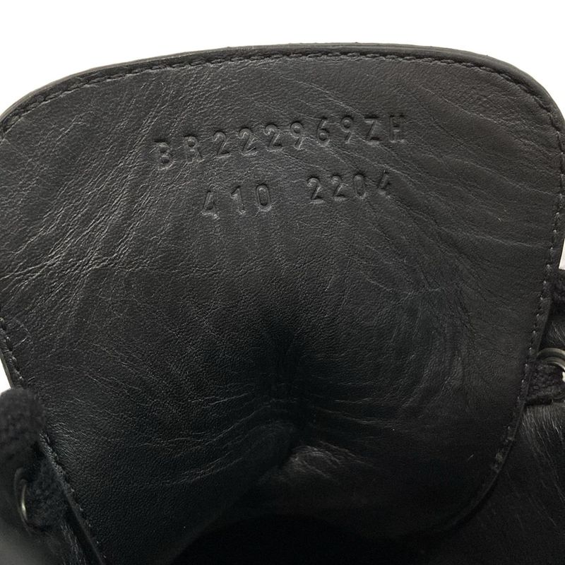 Hermes Short Boots 410 Men's - Black Leather