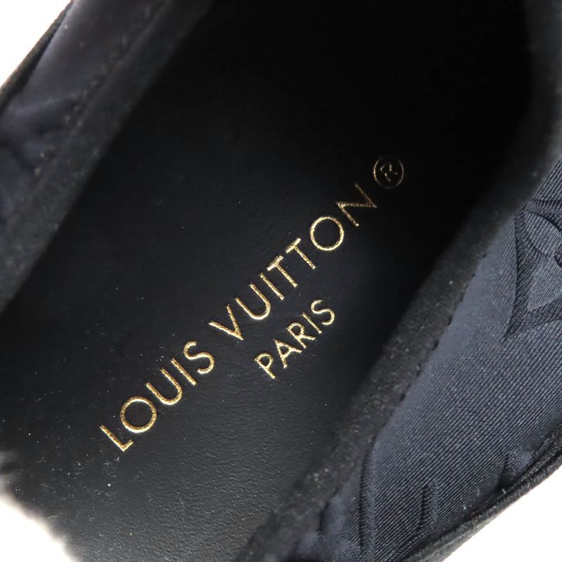 △louis Vuitton Run Away Line Leather LV Logo Monogram Fabric Leather Sneakers
