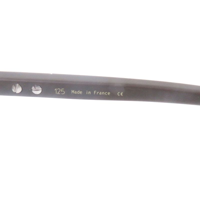 Cartier Santos De Two Bridge Eyewear Sunglasses Silver Brown Lens