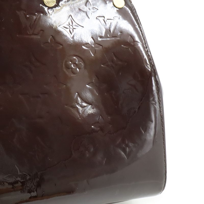 Louis Vuitton Monogram Vernis MM Handbag Tote Bag 2WAY Shoulder Bag Enamel