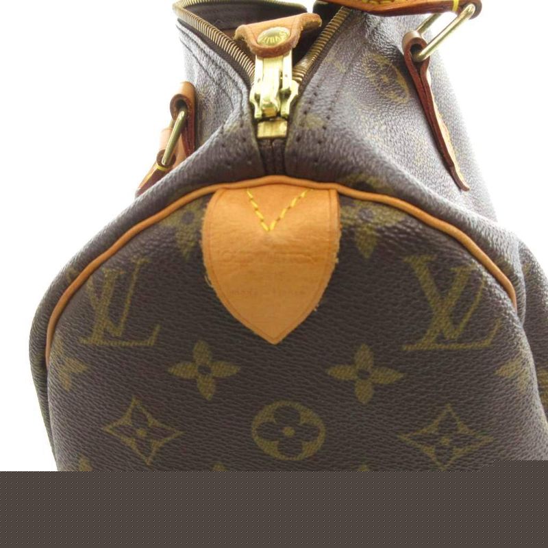 Louis Vuitton M41526 Speedy 30 Monogram Canvas Handbag Mini Boston Leather