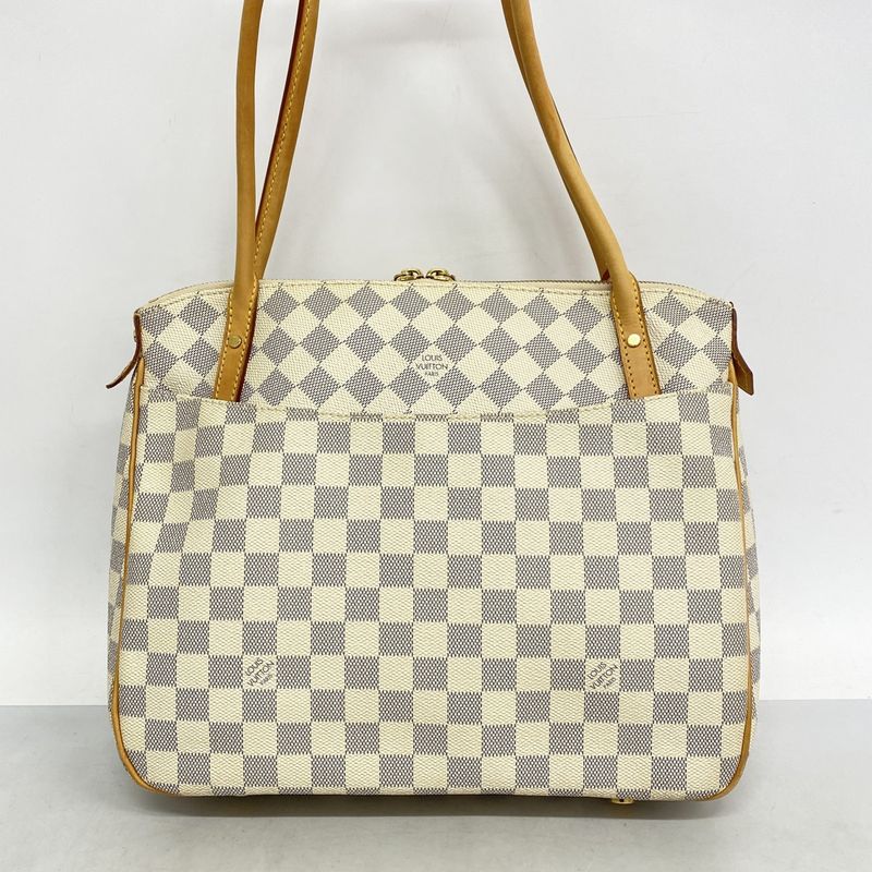 Louis Vuitton Tote Bag Damier Azure Figgeri PM N41176 White Ladies