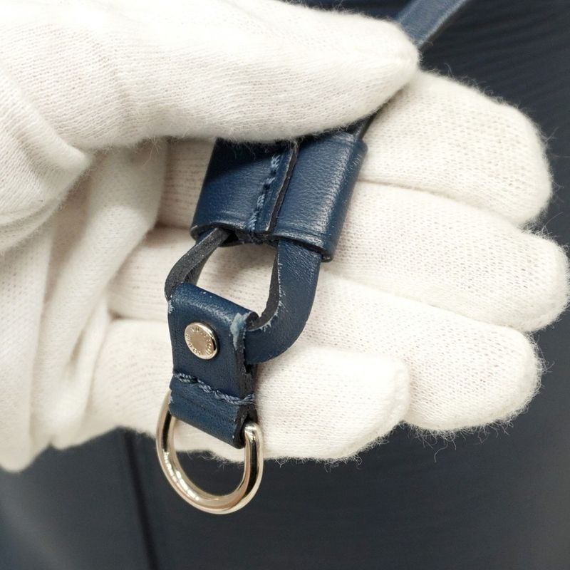 Louis Vuitton Tote Bag Epi Neverfull MM M40885 Andigo Blue Ladies