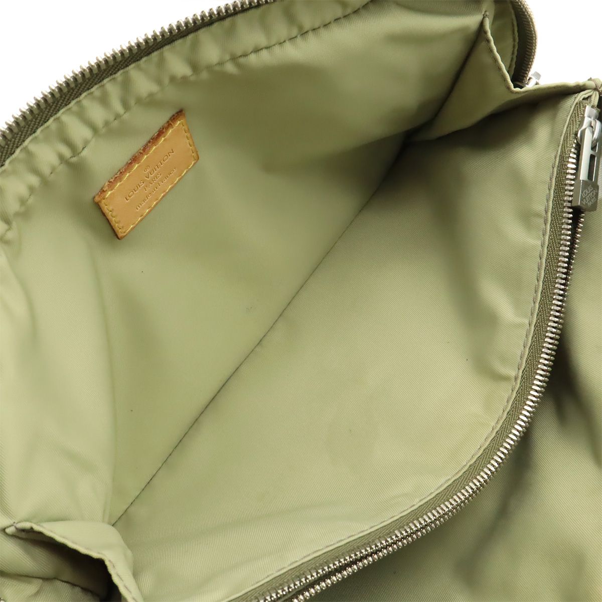 LOUIS VUITTON Damier Geant Acrobat Body Bag Waist Bag Canvas Leather Tail Khaki