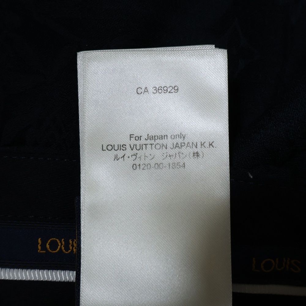 Louis Vuitton 24aw Monogram Cotton Blend Tailored Shorts Pants Navy Rm242mm