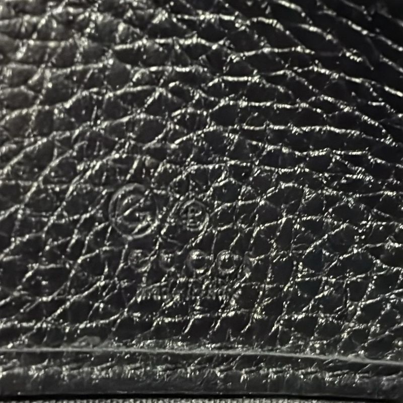 Gucci Long Wallet Soho 598206 Black Leather