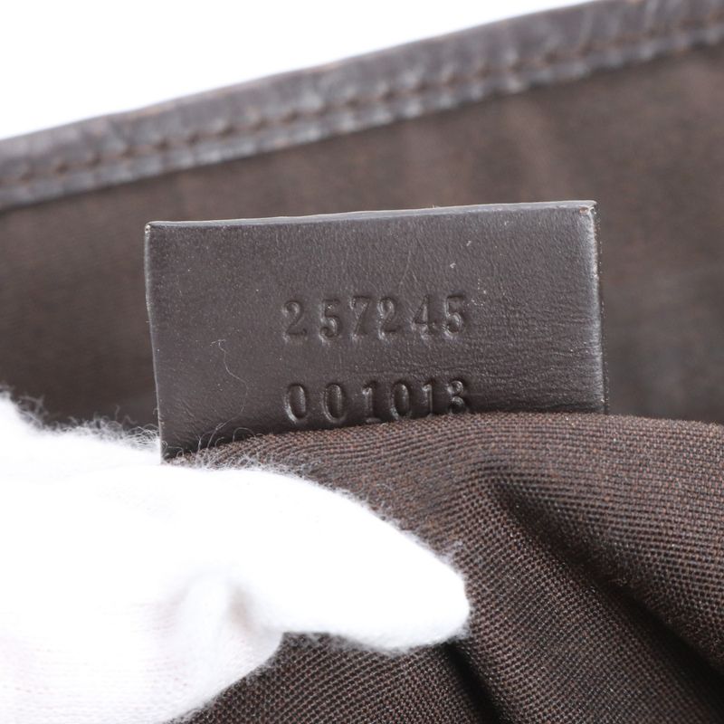 Gucci GG Supreme Rose Tattoo Print 257245 Leather Tote Bag Shoulder A4 Ladies