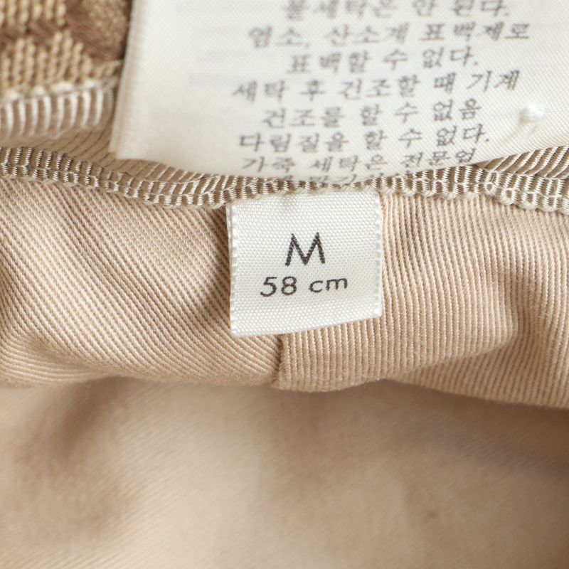 Current Item Gucci GG Canvas Double G Fedora Hat 576587 4hg62 Leather M Size