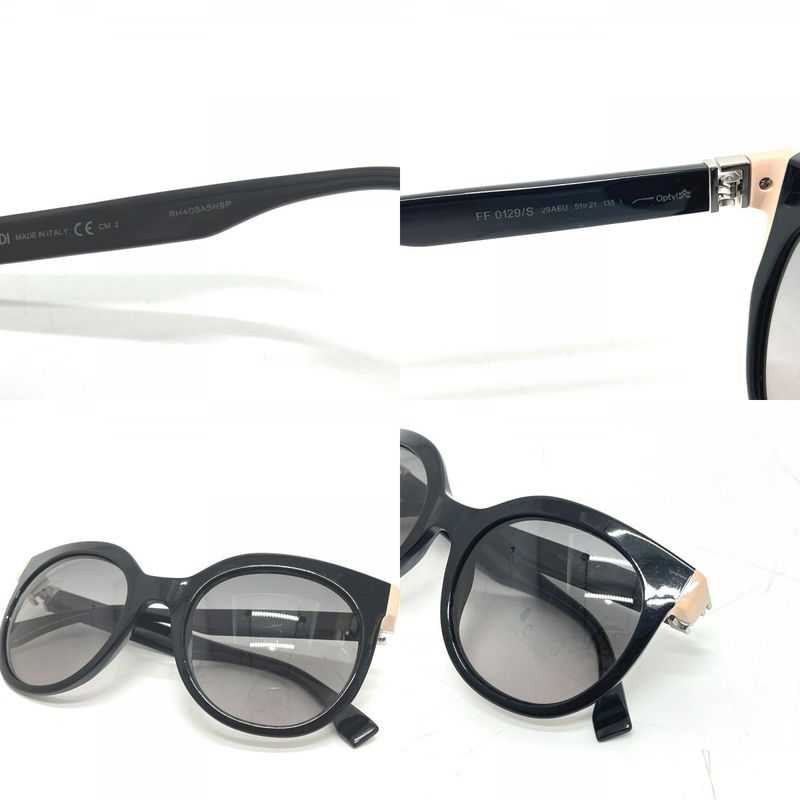 Fendi Sunglasses FF Ff0129 Plastic Black