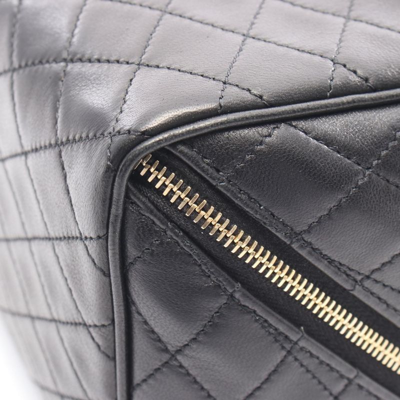 Saint Laurent Paris Handbag Gabby Vanity Black Leather Gabby Vanity Bag Ladies